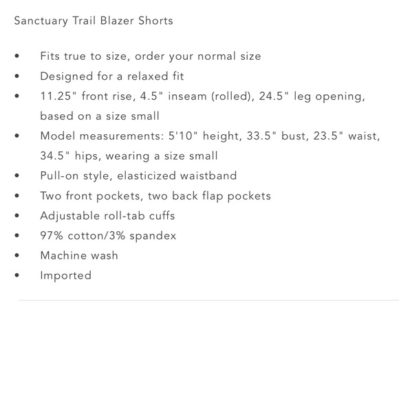 NWT Sanctuary Blazer Shorts - Picture 4 of 4